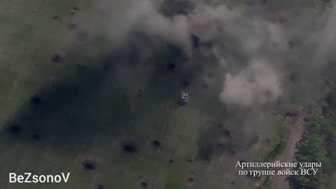 Ukraine War - A quadcopter of one of the UAV units found an armored group of the AFU