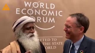WEF shills: fake Guru Saghguru & Carl Ganter joke about DEPOPULATION