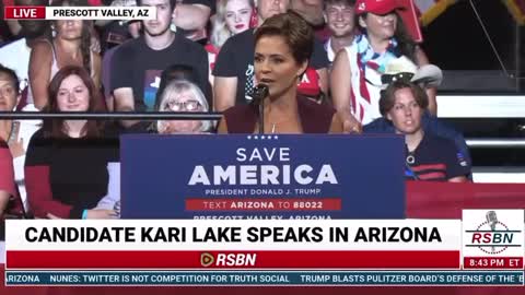 Trump Rally in Arizona: Kari Lake speaks at Trump Rally in Arizona #TrumpWon (July 22)