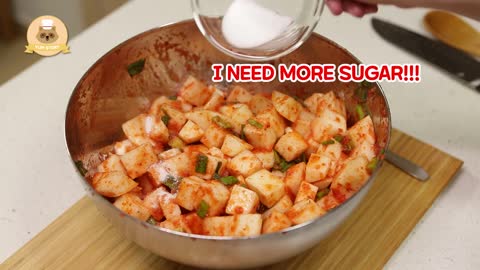 How to make "Easy" Cubed Radish Kimchi [Kkakdugi] 깍두기 만들기