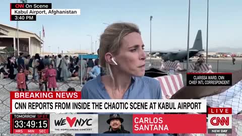 CNN's Clarissa Ward reports on the "desperation" at Kabul Airport.