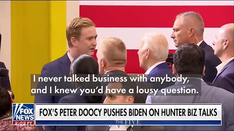 Peter Doocy jumps over a barrier to ask Biden about his son’s business dealings