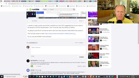 YouTube censored my video putting the CDC on notice they are violating the constitution