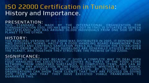 ISO 22000 Certification in Tunisia