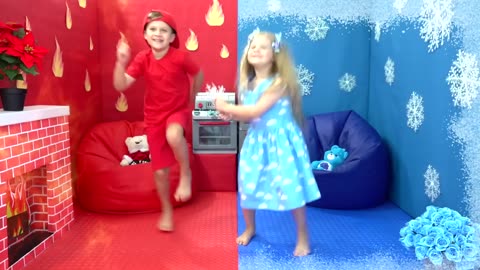 Diana and Roma Play in New Room | Collection of videos for children