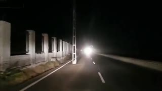 Poles on The Highway in India