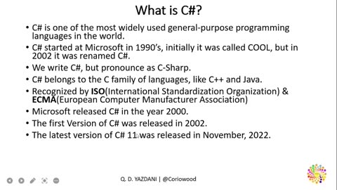 1. Introduction to C# (C-Sharp)