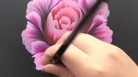 Pink flower painting, this painting is available for sale