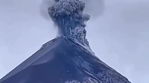 "Lightning Unleashed: The Electrifying Encounter of Volcanic Fury and Thunderous Bolts"