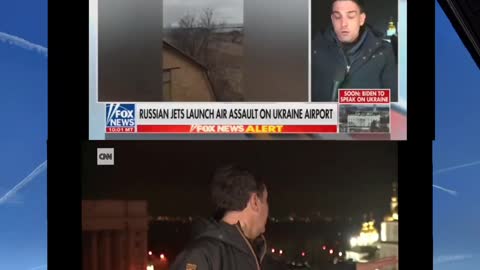 CNN and Fox battle for cinematic drama during Russian invasion into Ukraine