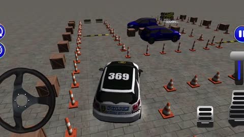 Smart Police Car Parking 3D_ PvP Free Car Games _ Android Gameplay