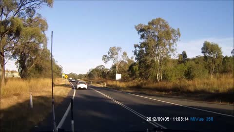 Car Flies Off Embankment