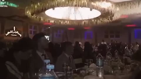 Chandelier catches fire killing over 100 people at a wedding in northern Iraq