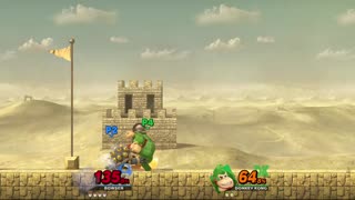 Bowser vs Donkey Kong on Mushroom Kingdom (Super Smash Bros Ultimate)