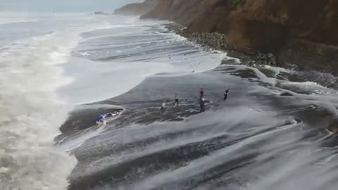 Man fell from the mountain into the pacific