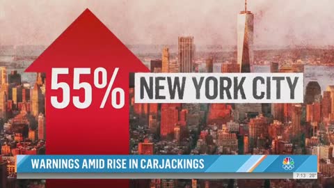 NBC News reports on the rise in carjackings in Democrat-run cities