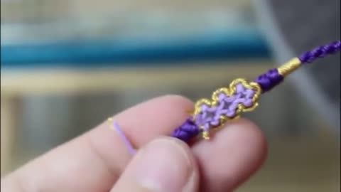DIY braided rope, peach blossom bracelet, super pretty14