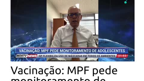 RedeTV News - MPF pede monitoramento de reações adversas em adolescentes