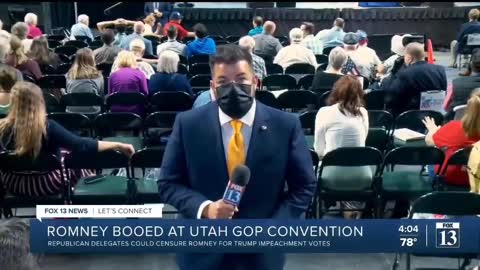 Sen. Mitt Romney booed at Utah GOP convention