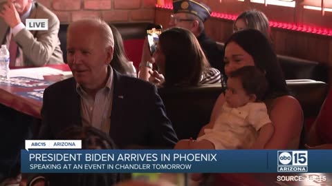 WATCH: Biden Wanders Off Stage After Seeing A Baby At Phoenix Campaign Event