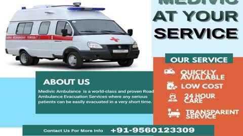 ICU Ambulance Service in Bokaro and Jamshedpur by Medivic