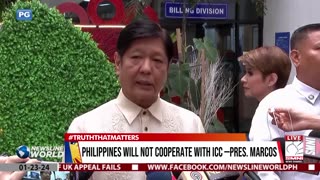 Philippines will not cooperate with ICC –Pres. Marcos