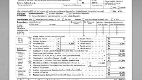 Nontaxable Distributions From Traditional IRA - Complete Form 8606