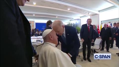 The entire world is in disbelief about how Joe Biden greeted the Pope....