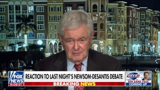 Newt Gingrich: Newsom had personal attacks during the debate rather than dealings with the issues