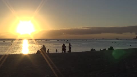 Honolulu, HI — Ala Moana Beach Park - Magic Island - Sunset #2