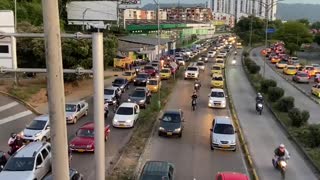 Caos vehicular entre Bucaramanga y Floridablanca