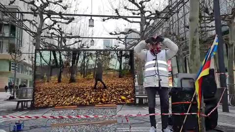 Kundgebung der Freiheitssänger aus Frankfurt