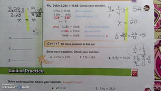 Gr 6 - Ch 7 - Lesson 4 - Solve and Write Multiplication Equations