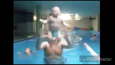 Funny Small Baby Swimming Videos