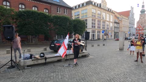 Greifswald - Eröffnung der Versammlung durch Andreas 15-08-2022