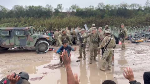 TX National Guard attempting solo to manage migrants crossing in Eagle Pass, TX