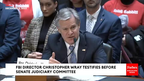 JUST IN- FBI Director Christopher Wray Testifies Before Senate Judiciary Committee - Part 1