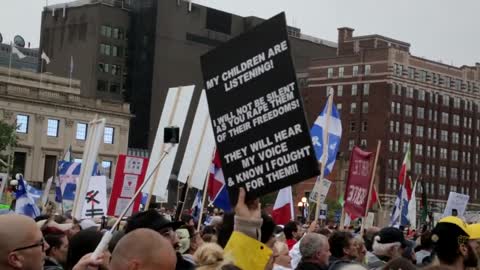 Parliament Hill Protest In Ottawa, Ontario, Canada - August 29th 2020