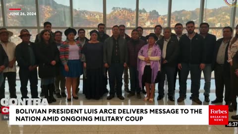 BREAKING- President Of Bolivia Luis Acre Delivers Message To The Nation Amid Ongoing Military Coup