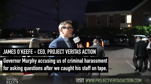 James O'Keefe CONFRONTS NJ Gov Phil Murphy over ‘Criminal Harassment’ claim & Covid Vax Mandates