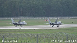 F-22 Raptor departure