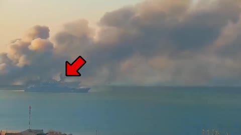 Ukraine war-Large Russian Landing ship Explodes After Ukraine