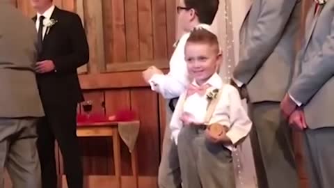 WOW! Kids add some comedy to a wedding! & Ring Bearer Fails