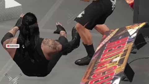 Brock Lesnar Ruthless Kick to Undertaker Face in WWE 2K23