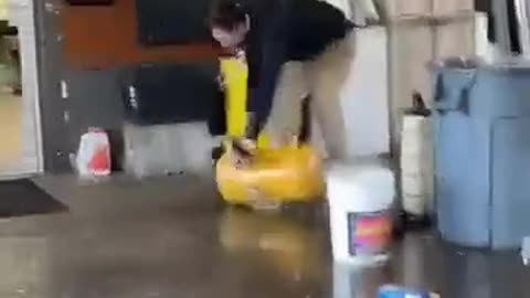 Tell the new guy to clean it up