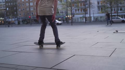 Skateboarding Clean Kickflip