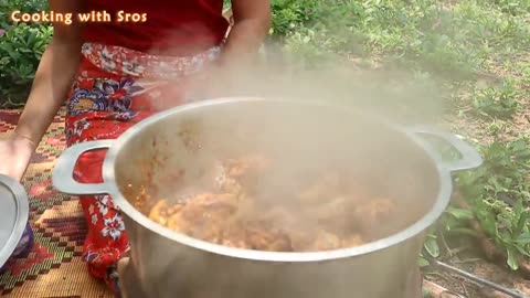 #Cooking with Sros: Palm Fruit Curry with Chicken - Palm Fruit Curry#