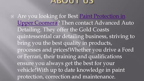 Best Paint Protection in Upper Coomera