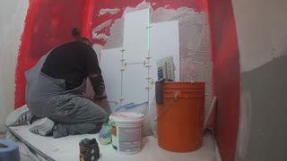 Tiling a Shower Wall Part 4