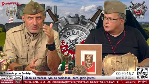 Na Grunwald przez Grudziądz Czw. 8.08.2024r. W. Olszański, M. Osadowski NPTV.pl Rodacy Kamraci